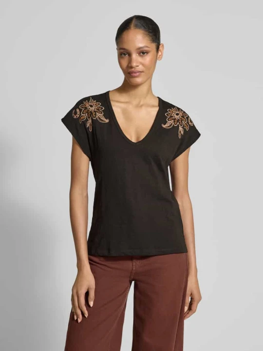 Zdjęcie produktu T-shirt z czystej Bawełny Scotch & Soda Ciemnoszary
