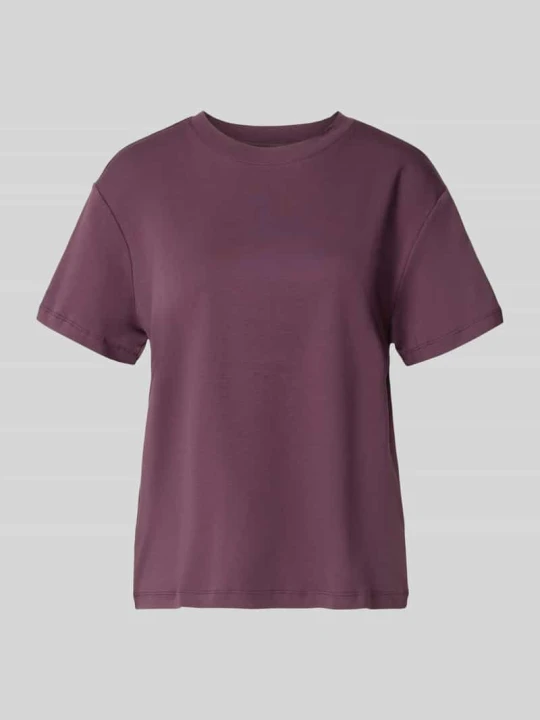 Zdjęcie produktu T-shirt z czystej bawełny Stefanel Fioletowy
