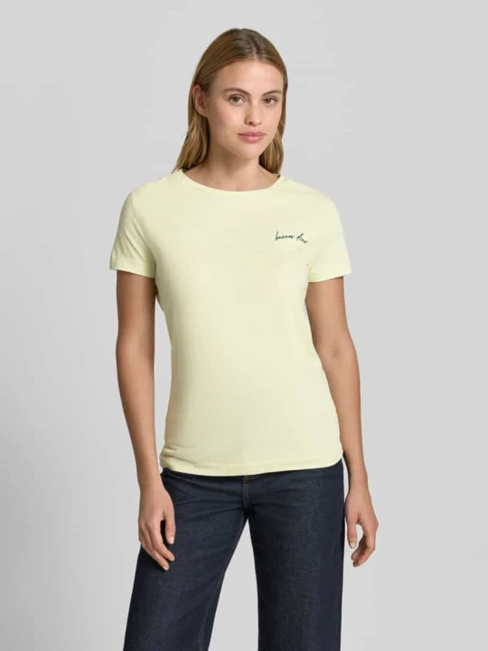 Zdjęcie produktu T-shirt z czystej bawełny w kroju regular fit model 'C-Elove_4' Boss Jasnozielony