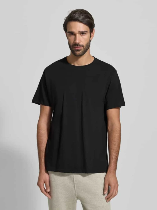 Zdjęcie produktu T-shirt z czystej bawełny w zestawie 2 szt. GÖTZBURG 1889 Czarny