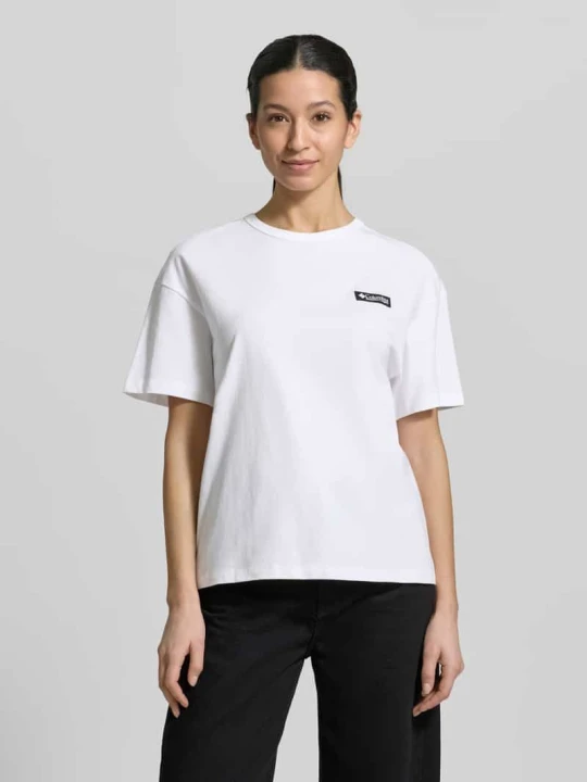Zdjęcie produktu T-shirt z czystej bawełny z modelem 'CSC™' Columbia Biały
