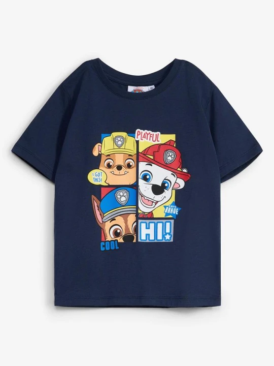 Zdjęcie produktu T-shirt z czystej bawełny z motywem Paw Petrol BonPrix niebieski