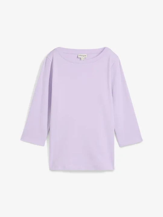 Zdjęcie produktu T-shirt z czystej, grubej bawełny organicznej BonPrix fioletowy