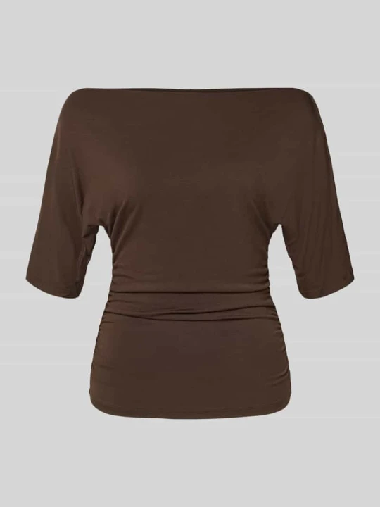 Zdjęcie produktu T-shirt z dekoltem carmen model 'JUNE' Noisy May