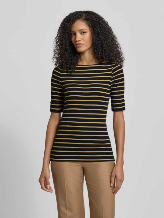 Zdjęcie produktu T-shirt z dekoltem w łódkę model ‘JUDY’ Lauren Ralph Lauren