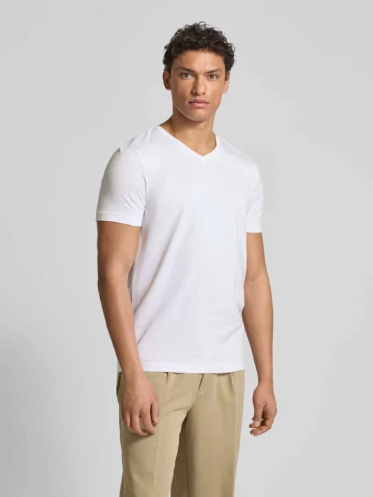 Zdjęcie produktu T-shirt z dekoltem w serek Christian Berg Biały
