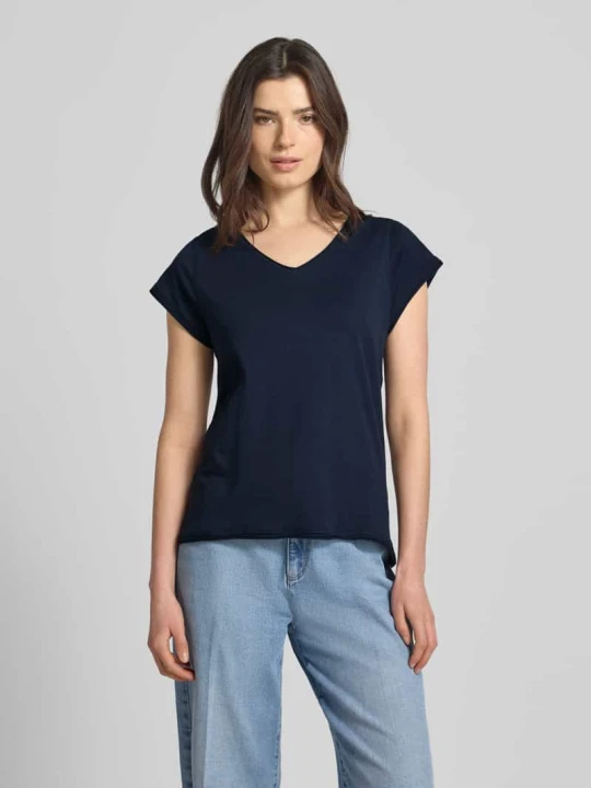 Zdjęcie produktu t-shirt z dekoltem w serek Christian Berg Ciemnoniebieski