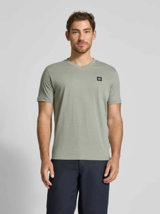 Zdjęcie produktu T-shirt z dekoltem w serek Lerros Limonkowy