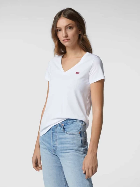 Zdjęcie produktu T-shirt z dekoltem w serek Levi's Biały