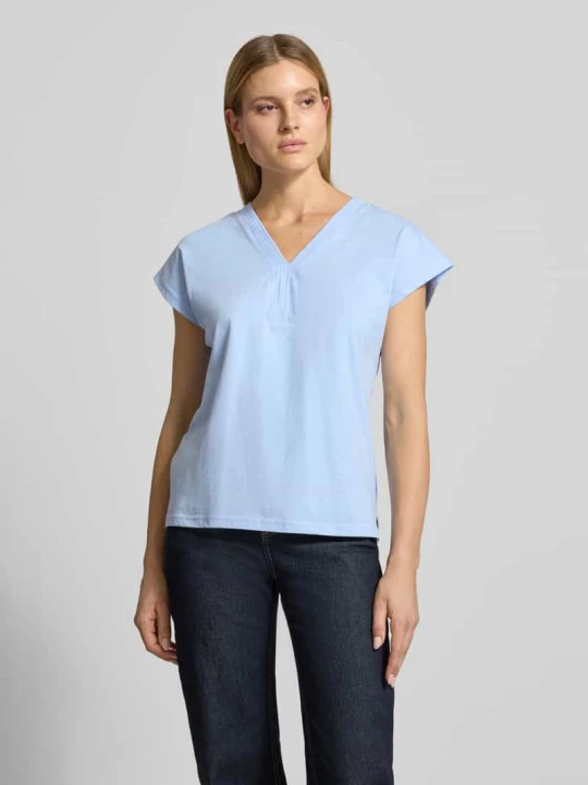 Zdjęcie produktu t-shirt z dekoltem w serek model 'DERBY' Soyaconcept Jasnoniebieski