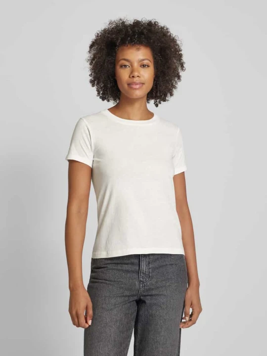Zdjęcie produktu T-shirt z dekoltem w serek model ‘GAMIPY’ American Vintage Biały