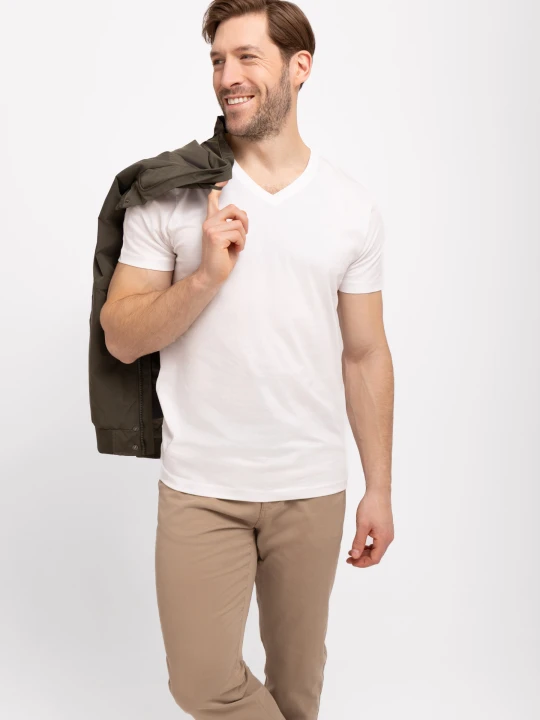 Zdjęcie produktu T-shirt z dekoltem w serek T-SLIT Volcano