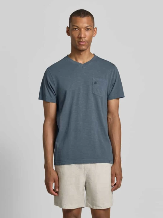 Zdjęcie produktu T-shirt z dekoltem w serek w kroju regular fit Lerros