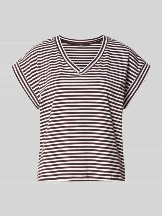 Zdjęcie produktu t-shirt z dekoltem w serek Zero Jasnobrązowy
