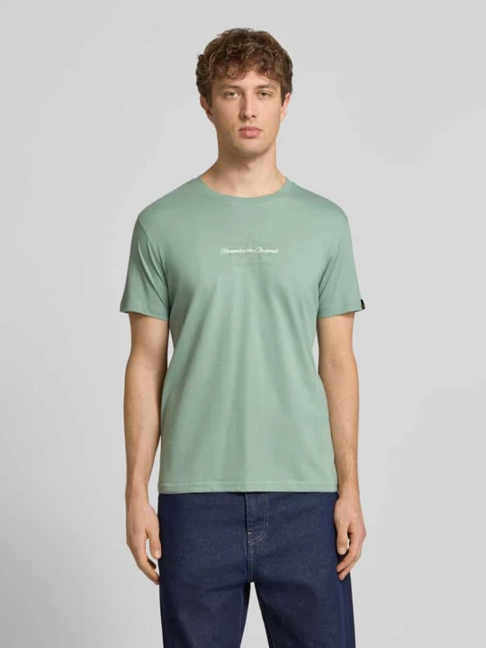 Zdjęcie produktu t-shirt z detalem z logo Alpha Industries Limonkowy