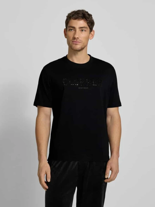 Zdjęcie produktu t-shirt z detalem z logo Antony Morato czarny