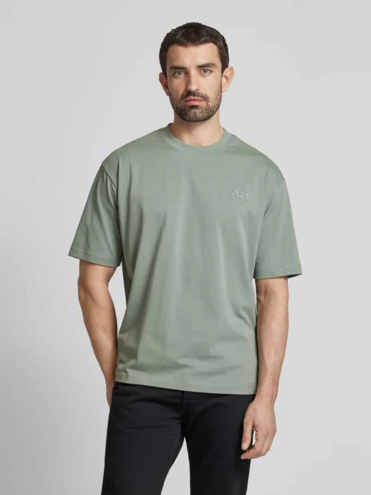 Zdjęcie produktu T-shirt z detalem z logo Antony Morato Jasnozielony