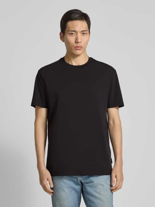 Zdjęcie produktu T-shirt z detalem z logo Armani Exchange Czarny