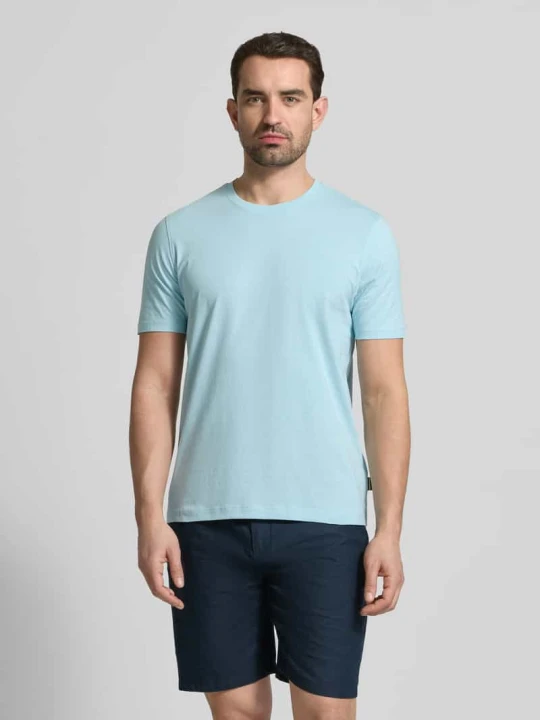Zdjęcie produktu t-shirt z detalem z logo Bugatti Morski