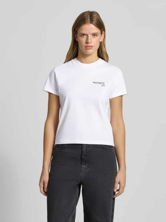 Zdjęcie produktu Koszulka z detalem etykiety Carhartt WIP Biały