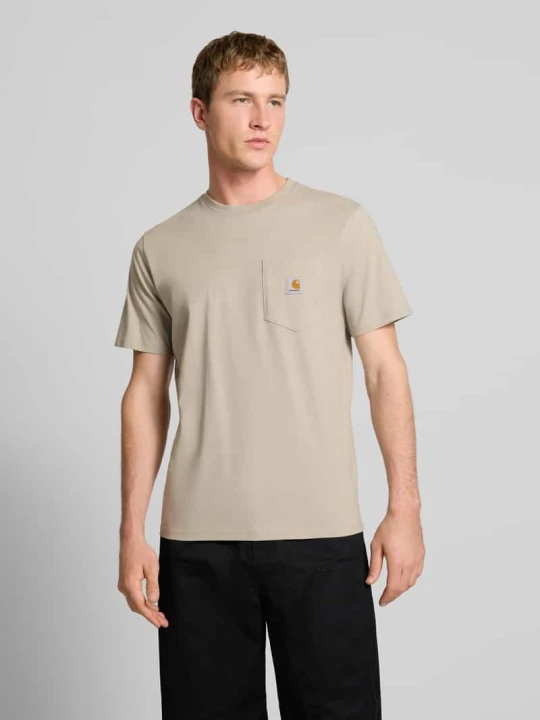 Zdjęcie produktu Koszulka z detalem etykiety Carhartt WIP Beżowy