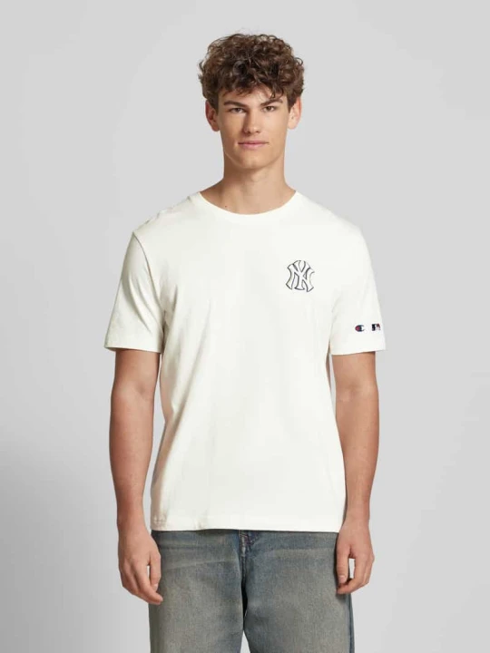 Zdjęcie produktu T-shirt z detalem z logo Champion Écru