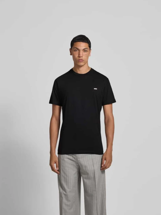 Zdjęcie produktu T-shirt z detalem z logo Dsquared2 Czarny