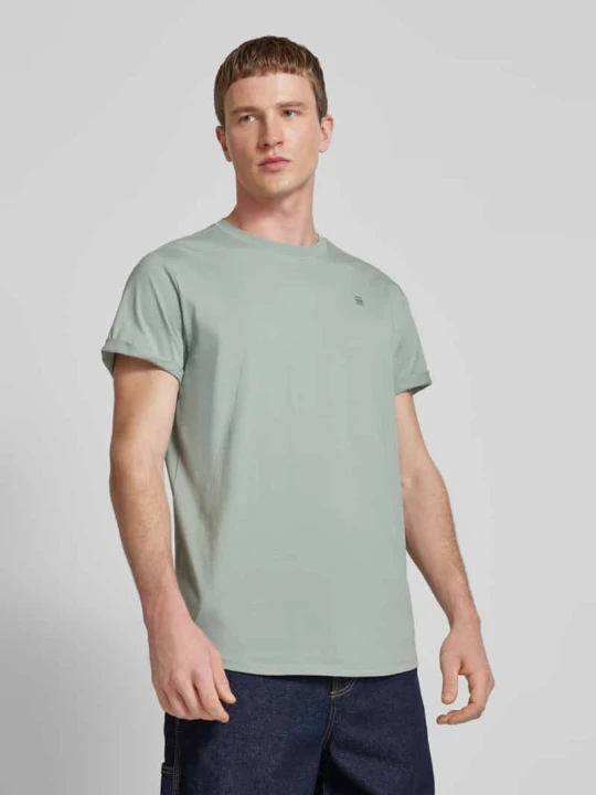 Zdjęcie produktu T-shirt z detalem z logo G-Star Raw Miętowy