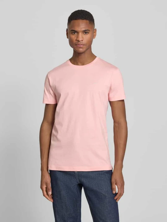 Zdjęcie produktu t-shirt z detalem z logo Gant Mocnoróżowy