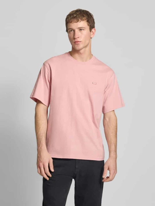 Zdjęcie produktu T-shirt z detalem z logo i okrągłym dekoltem Dickies Jasnoróżowy