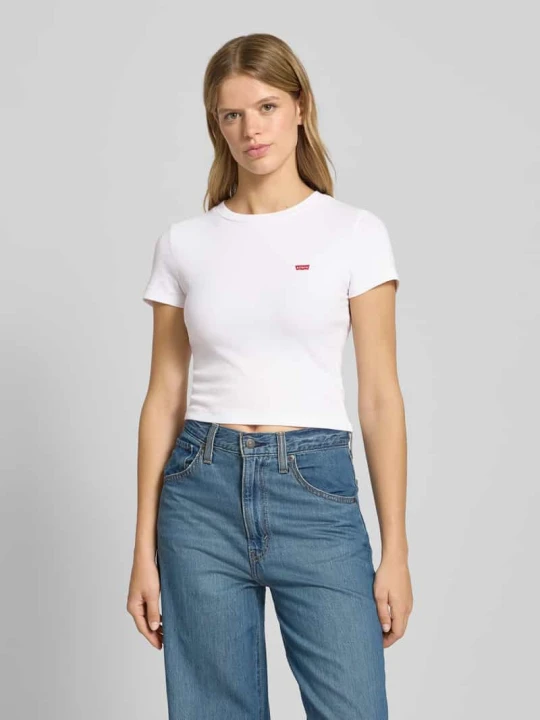 Zdjęcie produktu T-shirt z detalem z logo Levi's Biały
