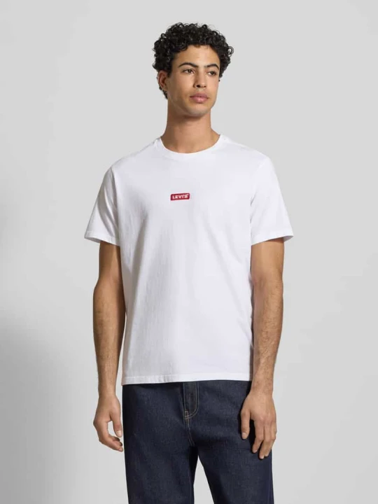 Zdjęcie produktu t-shirt z detalem z logo Levi's Biały