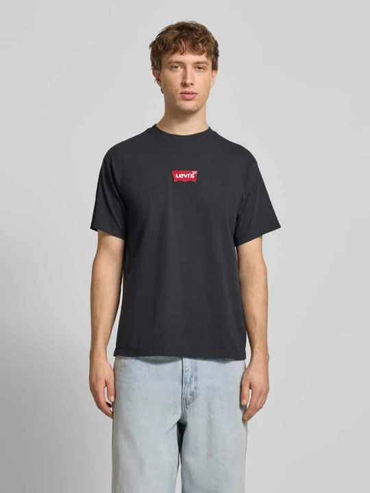 Zdjęcie produktu t-shirt z detalem z logo Levi's Czarny