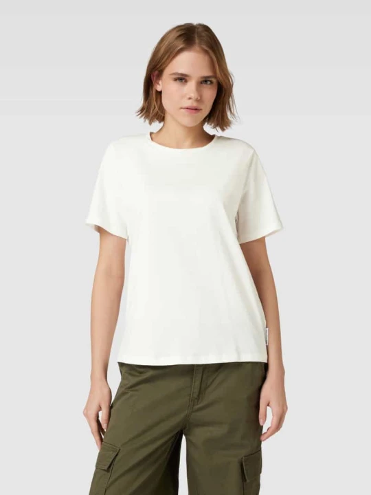 Zdjęcie produktu T-shirt z detalem z logo Marc O'Polo Biały