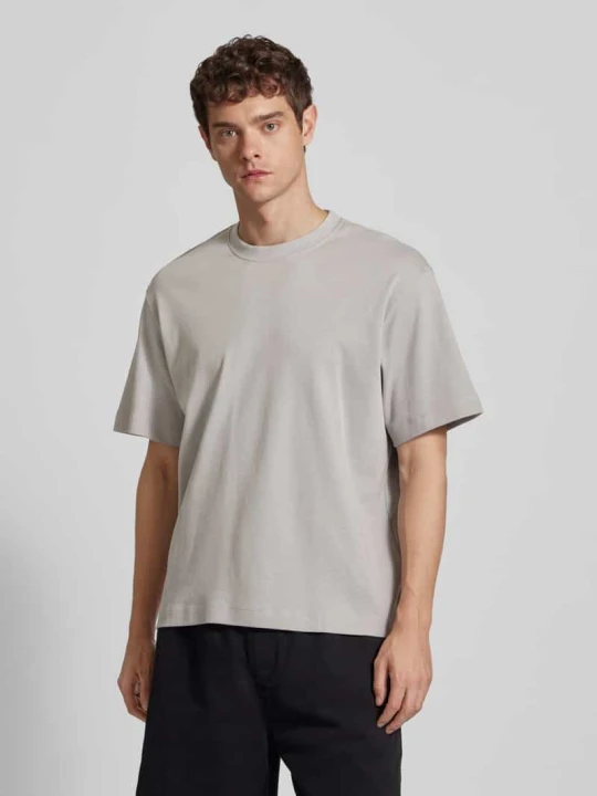 Zdjęcie produktu T-shirt z detalem z logo model ‘EURBAN EDGE’ Jack&Jones Jasnoszary