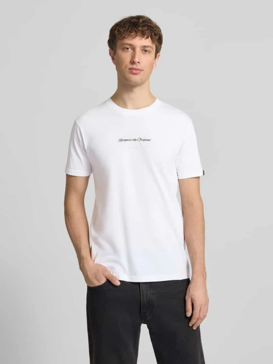 Zdjęcie produktu t-shirt z detalem z logo model 'Foam' Alpha Industries Biały