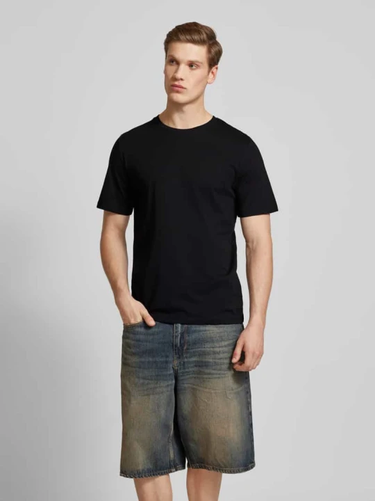 Zdjęcie produktu T-shirt z detalem z logo model ‘ORGANIC’ Jack&Jones Czarny
