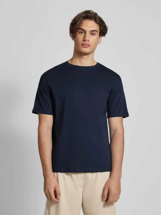 Zdjęcie produktu T-shirt z detalem z logo model ‘ORGANIC’ Jack&Jones Ciemnoniebieski