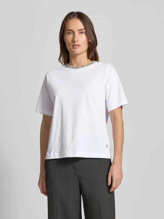 Zdjęcie produktu T-shirt z detalem z logo Model 'Thei' JOOP! Biały