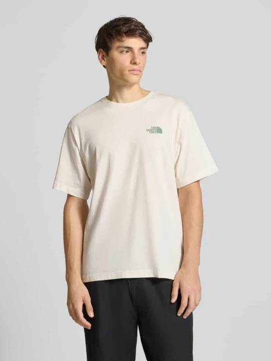 Zdjęcie produktu T-shirt z detalem z logo The North Face Złamany biały