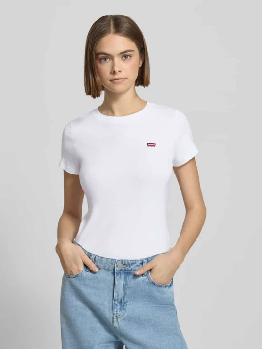 Zdjęcie produktu T-shirt z detalem z logo w zestawie 2 szt. Levi's Czerwony