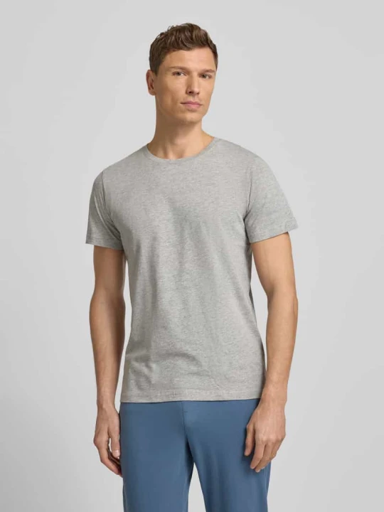 Zdjęcie produktu T-shirt z dodatkiem wiskozy w zestawie 2 szt. MCNEAL Jasnoszary melanż