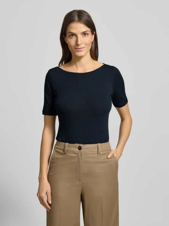 Zdjęcie produktu t-shirt z dżerseju slub Marc O'Polo Granatowy