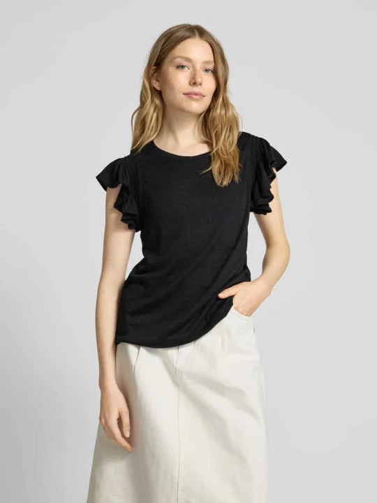 Zdjęcie produktu T-shirt z fakturowanym wzorem Apricot Czarny
