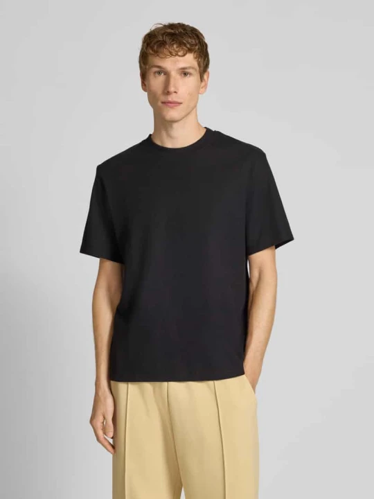 Zdjęcie produktu t-shirt ze stójką model 'AUSTIN' Jack&Jones czarny