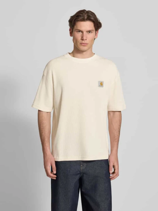Zdjęcie produktu t-shirt z fakturowanym wzorem model 'Nelson' Carhartt WIP Écru