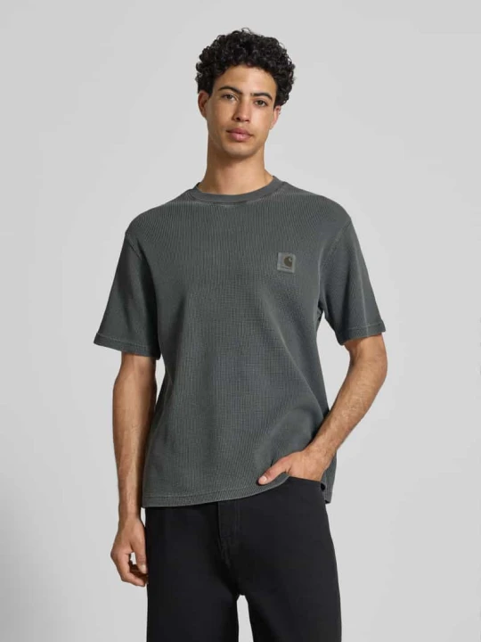 Zdjęcie produktu t-shirt z fakturowanym wzorem model 'Nelson' Carhartt WIP Czarny