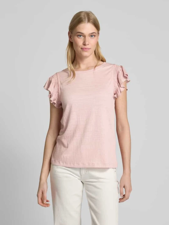 Zdjęcie produktu T-shirt z falbanami Apricot Różowy