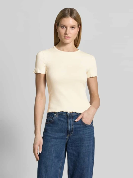Zdjęcie produktu t-shirt z falistym brzegiem Jake*s Beżowy
