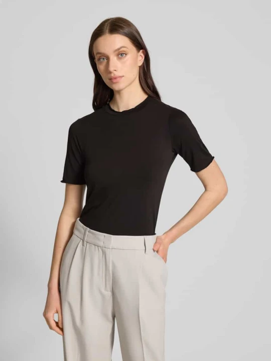 Zdjęcie produktu T-shirt z falistym dołem Moves Czarny